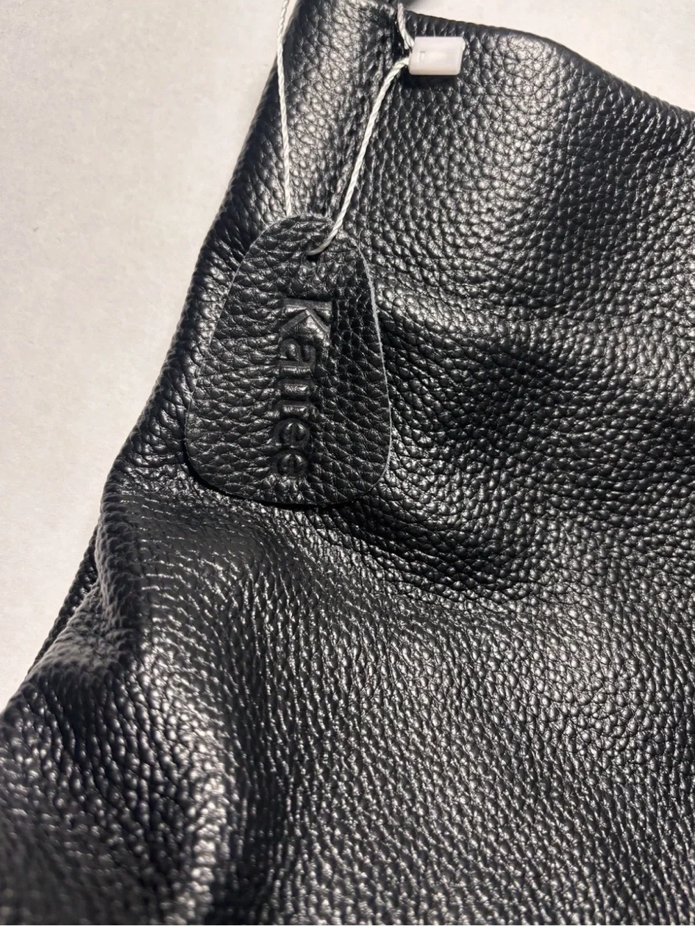 Kattee Women's Black Soft Pebbled Leather Hobo Shoulder Bag — NWT